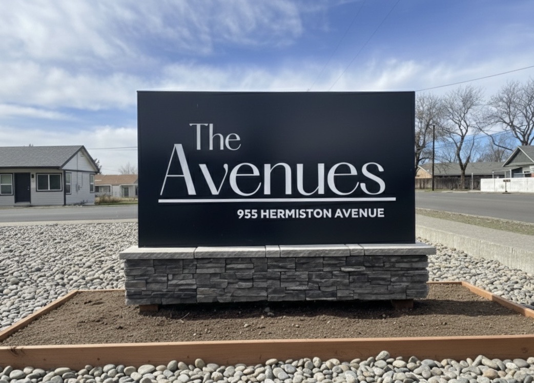 The Avenues property sign